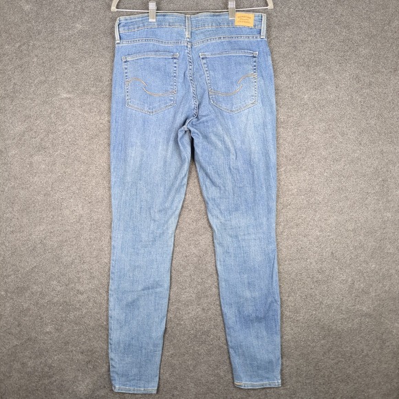 Levi Strauss Signature Mid Rise Skinny Jeans Light Wash Size 8M W29 L30 - Picture 7 of 15